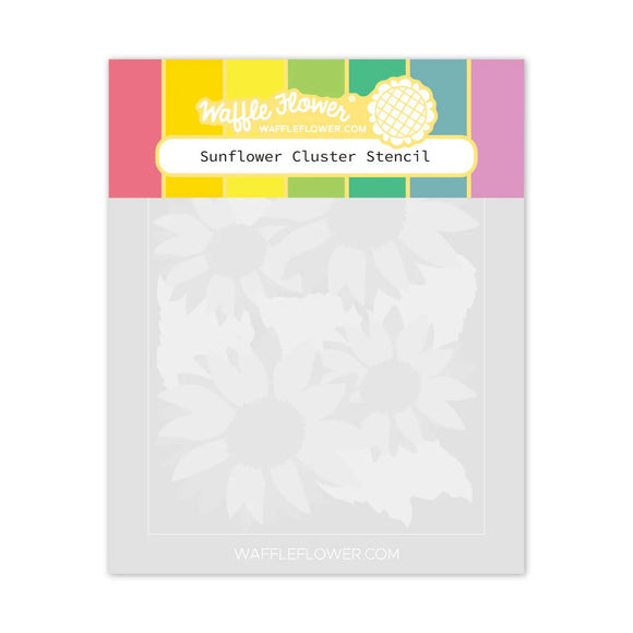 421868 Sunflower Cluster Stencil