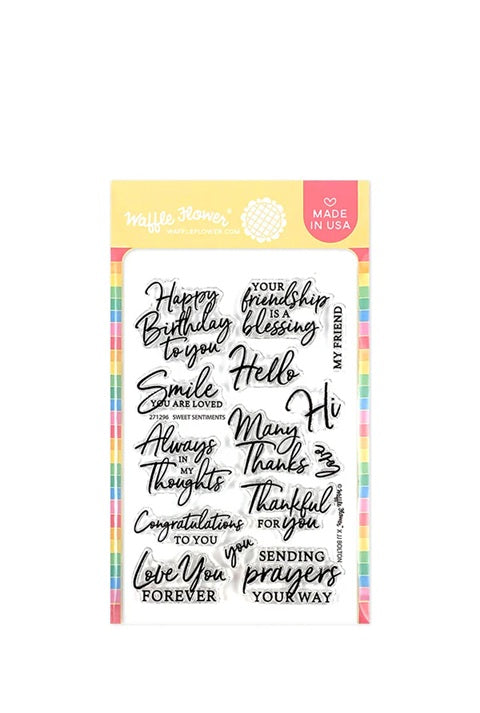 Sweet Sentiments Clear Stamp Set