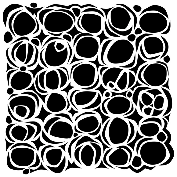 TCW1068s Circles Nested 6 x 6 Stencil