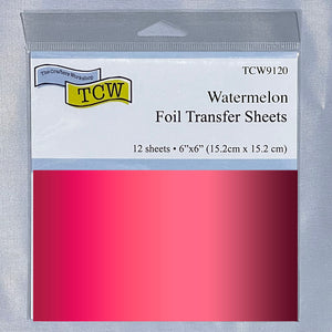 TCW9120 6 x 6" Foil Transfer Sheets - Watermelon