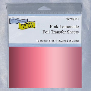 TCW9121 6 x 6" Foil Transfer Sheets - Pink Lemonade