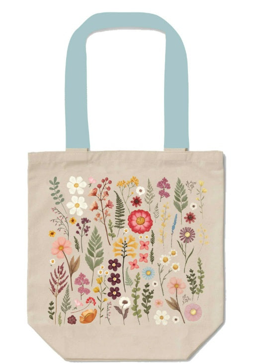Pressed Floral Tote Bag