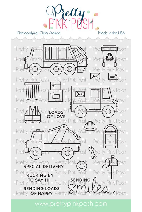 Utility Vehicles stamp set