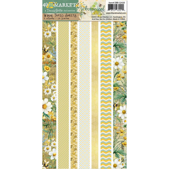Botanical Buzz Washi Tape Sheets