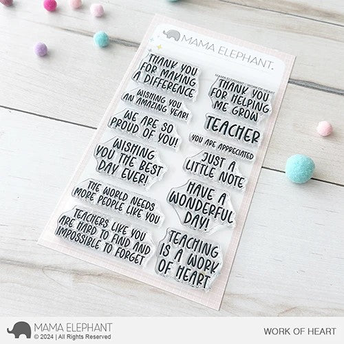 Work of Heart Clear Stamp Set