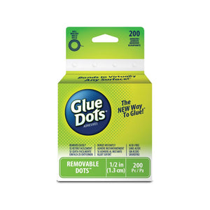 Removable Glue Dots Roll .5" 200/Pkg