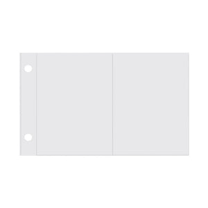SNAP4081 Pocket Pages For 4"X6" Binders 10/Pkg (2) 3"X4" Horizontal Pockets