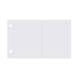 SNAP4081 Pocket Pages For 4"X6" Binders 10/Pkg (2) 3"X4" Horizontal Pockets