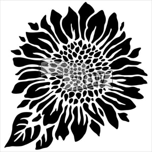 TCW575s 6x6 Mini Joyful Sunflower Stencil