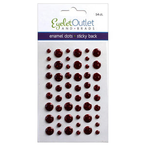 Eyelet Outlet Enamel Dots - Glitter Red