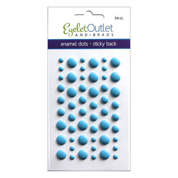 Eyelet Outlet Enamel Dots - Matte Blue