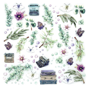 49 And Market Layered Embellishments - Eucalyptus