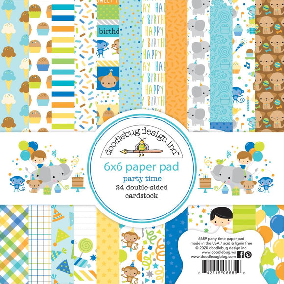 Doodlebug 6x6 Paper Pad - Party Time