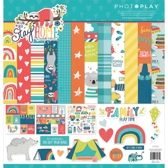 PhotoPlay We Can Just Stay Home 12x12 paper pack