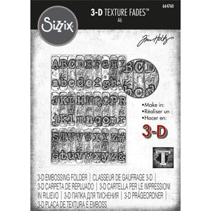 664760 Typewriter Texture Fade Embossing Folder