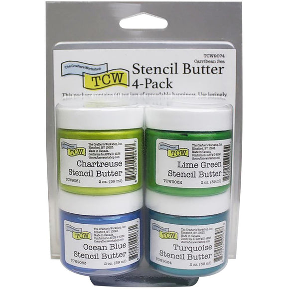 Stencil Butter 4 Pack - Carribean Sea