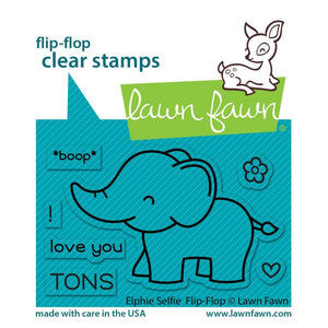 LF2514 Elphie Selfie Flip-Flop Clear Stamp Set