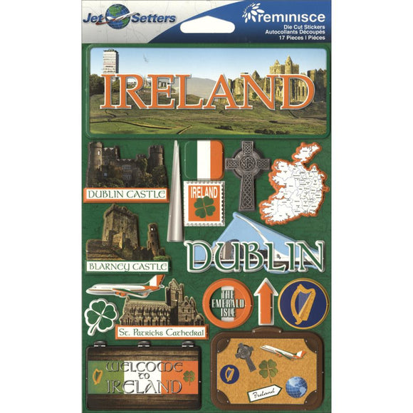 Reminisce Jet Setters Ireland Sticker Set
