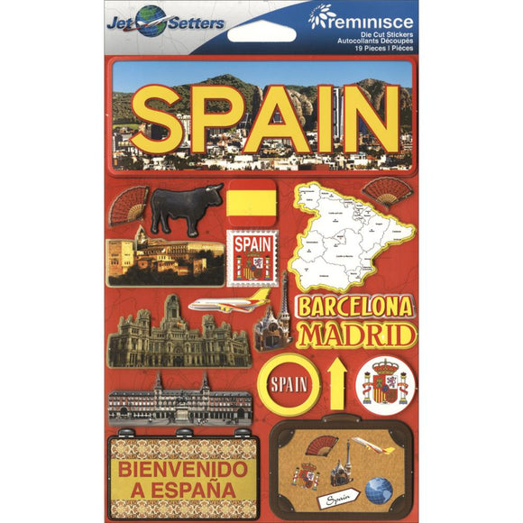 Reminisce Jet Setters Spain Sticker Set