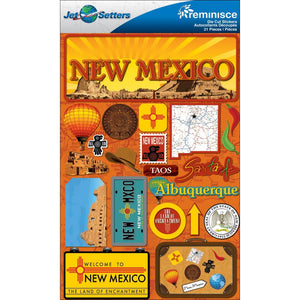 Reminisce Jet Setters New Mexico Sticker Set