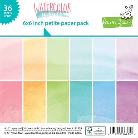 LF1355 Watercolor Wishes 6x6 Paper Pad