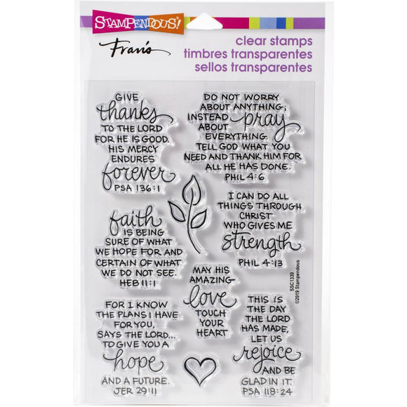 SSC1339 Bible Verses Clear Stamp Set