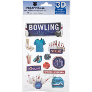 Paper House 3D Bowling Stickers