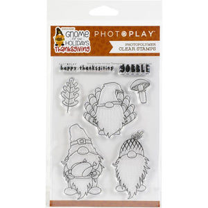 PhotoPlay Gnome for Thanksgiving Clear Stamp Set