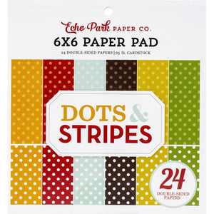 Fall Dots and Stripes 6 x 6 Paper Pad