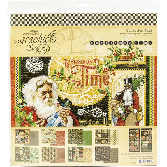 Graphic 45 - Christmas Time 12 x 12 Collection Pack
