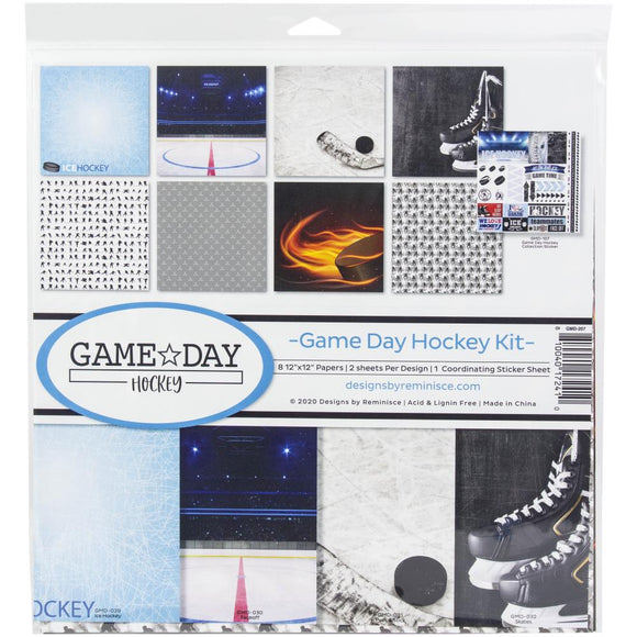 Game Day Hockey 12 x 12 Paper Pack