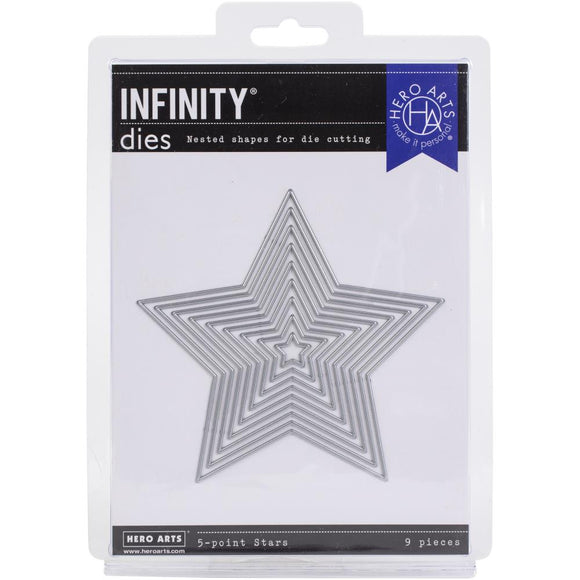 DI821-5 5 Point Stars Infinity Die