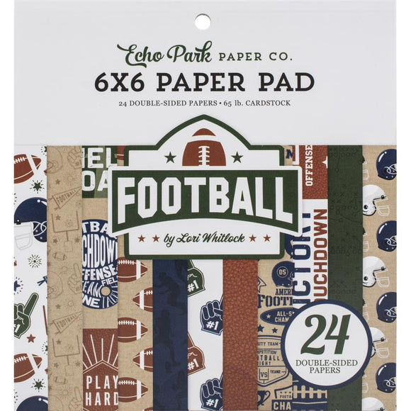 Football 6 x 6 Paper Pad