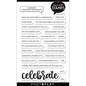 PhotoPlay Celebrate Clear Stamp Set