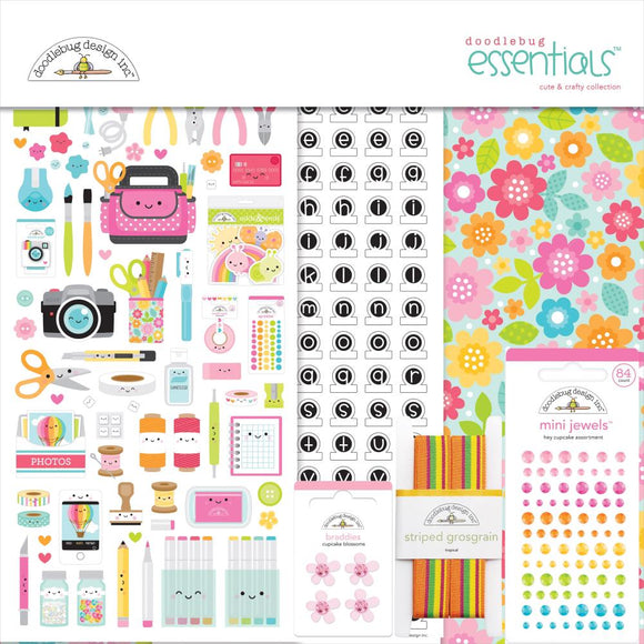 Doodlebug Cute & Crafty Essentials 12x12 Kit
