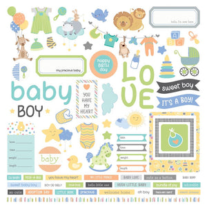 HLB3197 Hush Little Baby Boy Element Stickers