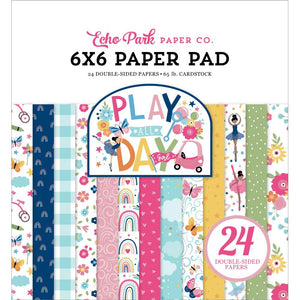 PAG268023 Play All Day (Girl) 6 x 6" Paper Pad