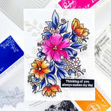 PF132721 Cosmos Bunch Clear Stamps