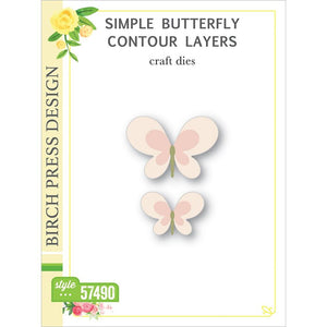 BP57490 Simple Butterfly Contour Layers Craft Die