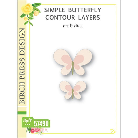 BP57490 Simple Butterfly Contour Layers Craft Die