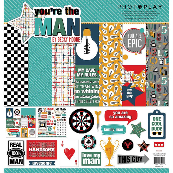 MAN3424 You're the Man 12 x 12 Paper Pack