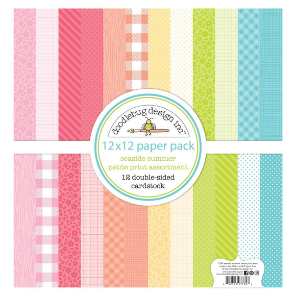 DB7784 Seaside Summer Petite Print 12 x 12 Paper pack