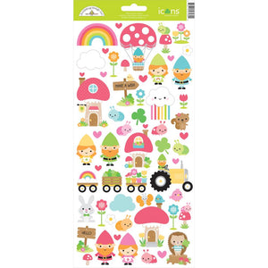 Doodlebug Over the Rainbow Stickers