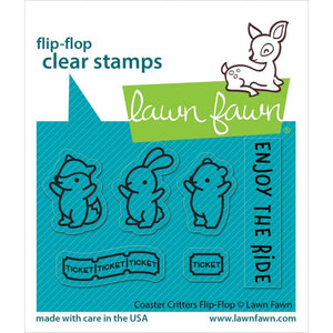 LF3075 Coaster Critters Flip Flop Stamp set