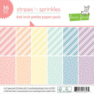 LF2921 Stripes 'n Sprinkles Petite 6 x 6 Paper Pad