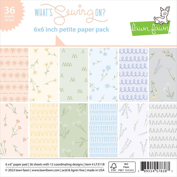 LF3118 What's Sewing On?  Petite 6 x 6 Paper Pack