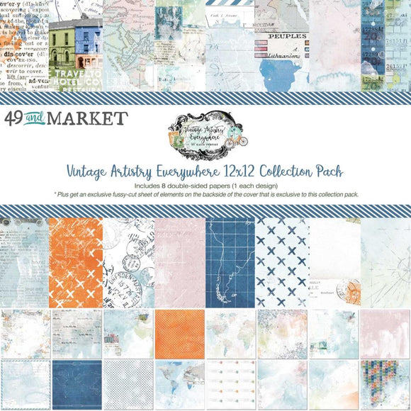 Vintage Artistry Everywhere 12 x 12 Paper Collection Pack