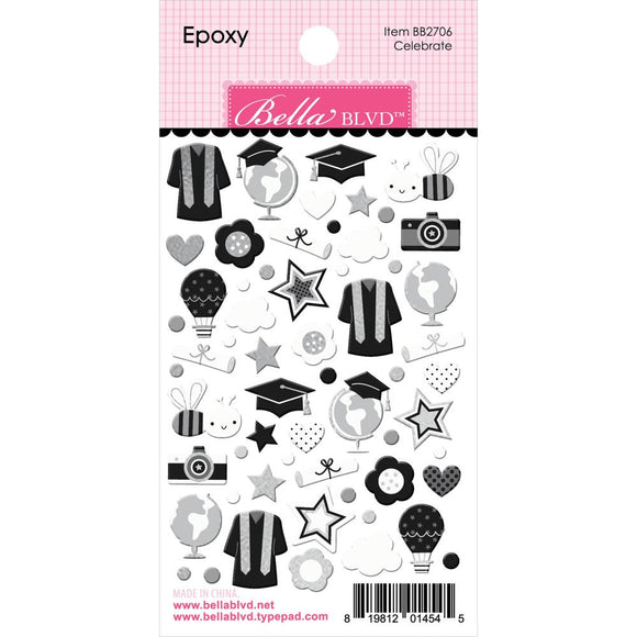 BB2706 Celebrate Epoxy Stickers