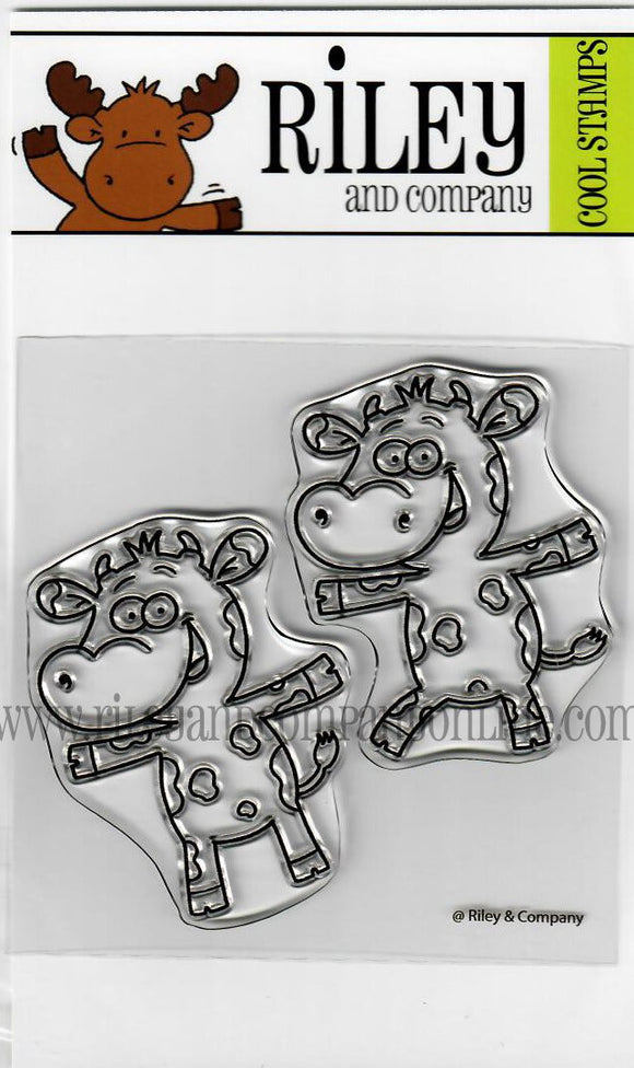 DUR2 Basic Dress Up Cows - clear stamps