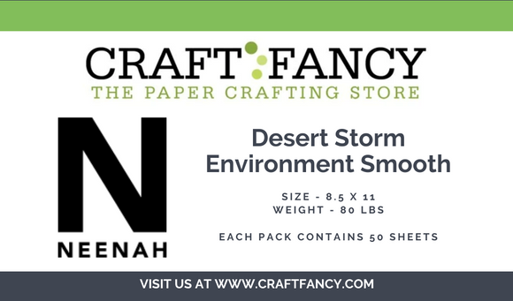 Neenah 80lb ENVIRONMENT Desert Storm Cardstock - 50 sheets pack